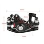 Xrten Frein Avant Velo VTT de Montagne Disque Mécanique Caliper, Alliage d'aluminium