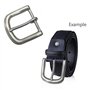 Boucles ceinture métal argenté pour homme, boucle ardillon pour ceinture 4cm large, boucle ardillon acier inoxydable massif, 1 b