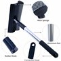 Polyte - Raclette pour Pare-Brise et vitre de Voitures - avec Manche Extensible en Aluminium - Noir - 36 à 50 cm