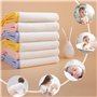 POLYTE - 6 serviettes de toilette pour bébé en microfibres Premium - hypoallergénique/ne peluche pas - blanc - 25 x 25 cm