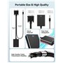 NEUTYPECHIC Adaptateur VGA vers HDMI, VGA Femelle vers HDMI Mâle, Convertisseur VGA vers HDMI 1080p avec Câble Audio, Cable VGA 
