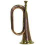 Bugle en laiton pur fait à la main Marron