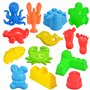 JOYIN 24 pcs Plage de Sable Jouets Ensemble Comprend Sable Roue d'eau, bac à Sable véhicule, moules de Sable, Seau, Pelle Outil 