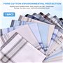 Lot de 18 mouchoirs en tissu pour homme - 100 % coton - Mouchoirs traditionnels pour homme - Grands mouchoirs à carreaux, multic