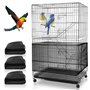 3 Pièces Couverture de Cage à Oiseaux
