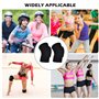 Lot de 2 paires de genouillères pour enfants de 7 à 12 ans avec protection épaisse pour danse, VTT, handball, vélo, snowboard, s