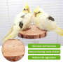 Perchoir Perroquet en Bois Naturel, 6 Pièces Perchoir Oiseaux Jouet Perroquet pour Accessoires de Cage à Oiseaux Canari Perruche
