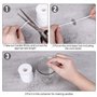 Mitening 200 Pieds Meche de Bougie, Mèche de Remplacement en Coton Mèche Tressée en Coton Mèche de Lampe à Huile Ronde Mèche de