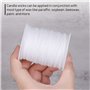 Mitening 200 Pieds Meche de Bougie, Mèche de Remplacement en Coton Mèche Tressée en Coton Mèche de Lampe à Huile Ronde Mèche de