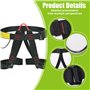 Nizirioo Harnais D'escalade,Baudrier Escalade Avec Gants,Harnais Élagage Ceinture De Sécurité,Harnais Guide Demi-Corps Pour Homm