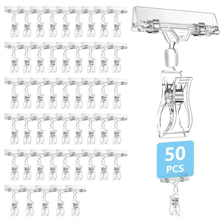 Lot de 50 supports d'étiquettes de prix