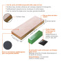 SHARPAL 204N Kit de courroie en cuir avec composé de 53g polissage et guide d'angle de pour aiguiser, bloc de couteaux 20cm x L
