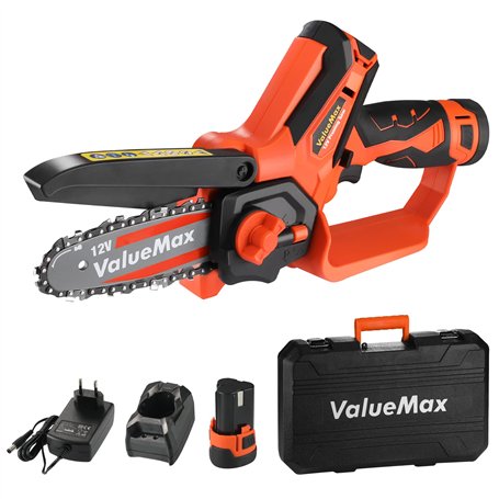 ValueMax Mini Tronconneuse a Batterie 4 Pouces