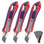 WORKPRO Lot de 3 Cutters Professionnels