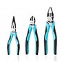 DURATECH Jeu de Pinces en Acier au Carbone 3 Pièces avec Poignée Souple