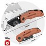 Cutter Professionnel Pliant avec 10 Lames SK5 Sup