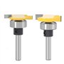 WSOOX 2pcs 6mm Tige Biscuit Routeur Professionnel Outils De Coupeur À Bois Fraise Set