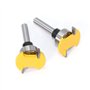 WSOOX 2pcs 6mm Tige Biscuit Routeur Professionnel Outils De Coupeur À Bois Fraise Set