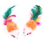 Airsun Lot de 10 jouets à fourrure Souris pour chat animal de compagnie
