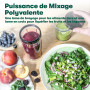 BELLA Mélangeur fusée de taille personnelle, parfait pour les smoothies, les shakes et les boissons saines, facile à moudre, bas