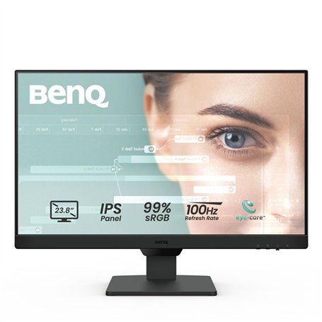 BenQ GW2490 Écran d'ordinateur de jeu 100 Hz 24" FHD 1920 x 1080p | IPS | Technologie de soin des yeux | Faible lumière bleue |