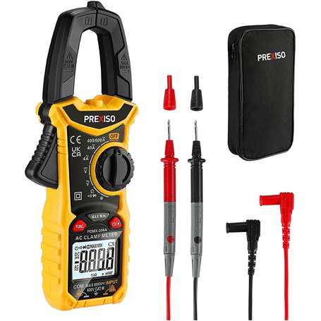 PREXISO Pince Ampèremétrique Numérique