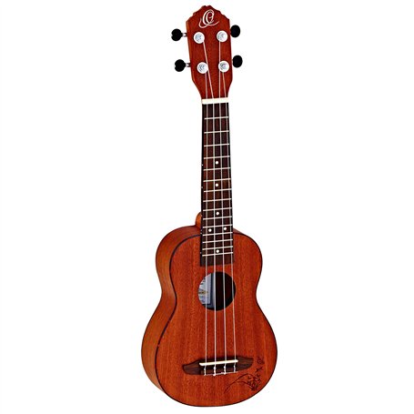 Ortega Guitars Ukulélé Soprano Acoustique – Série Bonfire – Sapele