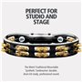 Meinl TMT2BBK Tambourin fixe Cymbales laiton Noir