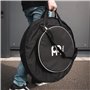 Meinl Cymbals Housse sac à dos professionnelle de cymbales 22 pouces (55,88 cm) avec compartiment externes de 15 pouces – Tissu 