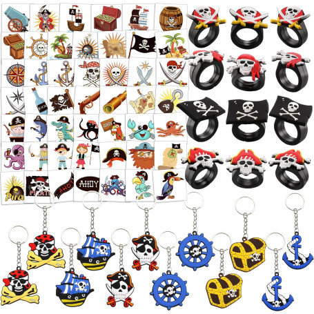 HOWAF pirates bagues Trousseau Porte-Clés