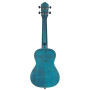 Ortega Guitars Ukulélé Concert Gaucher Acoustique – Série Earth – Okoumé, Bleu Foncé (RUOCEAN-L)
