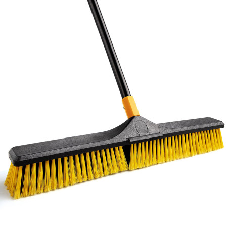 Yocada Balai d'extérieur Robuste de 61 cm avec Poils rigides pour Le Nettoyage de terrasse