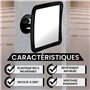 Mirrorvana Miroir de Douche et de Rasage sans Buée avec Support à Ventouse Amélioré pour Salle de Bain - Surface Incassable Anti
