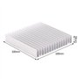100x100x18mm Module de dissipateur thermique en aluminium 1Pc Dissipateur thermique pour ailettes de transistor haute puissance