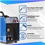 IPOTOOLS MIG-250 poste a souder MIG MAG - Poste à souder MIG avec 250A 230V IGBT, 4 en 1 Poste MIG Flux MMA électrodes, Poste de