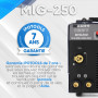 IPOTOOLS MIG-250 poste a souder MIG MAG - Poste à souder MIG avec 250A 230V IGBT, 4 en 1 Poste MIG Flux MMA électrodes, Poste de