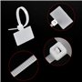 Fodlon Attache Cable Electrique 200Pcs Cable Management avec Etiquette Serre Cable Plastique Blanc Etiquette Cable Ties Cable Po
