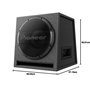 Pioneer TS-WX1210AH active subwoofer, Subwoofer en boîtier haute performance avec 1500 W de Puissance maximale, Subwoofer 30 cm