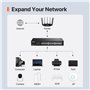 Tenda TEG1024D Commutateur Gigabit 24 Ports, commutateur Ethernet Non géré monté en Rack 24 Ports avec optimisation du trafic, P