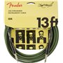 Fender® »STRUMMER PRO CABLE - GRAB GREEN« Joe Strummer Signature Câble pour instrument - Jack droit - 4 mètres