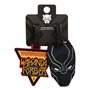 Disney Marvel Black Panther Lot de 2 étiquettes de bagage Noir/jaune