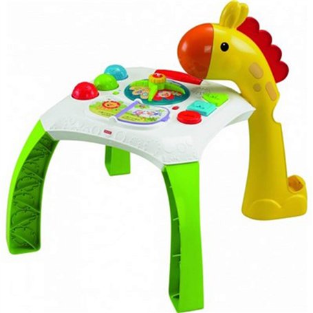 Fisher-Price La Table d'Activités Animaux Rigolos pour bébé avec 2 façons de Jouer