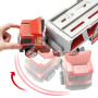 Matchbox Transporteur de véhicules de secours pouvant contenir 16 voitures, camion de pompier et 8 accessoires inclus, jouet pou