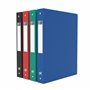 OXFORD Classeur Memphis A4 Dos 40mm 4 Anneaux Ronds Couverture Polypro Coloris Assortis