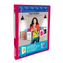 OXFORD Classeur Polyvision A4 Dos 20mm 4 Anneaux Ronds Couverture Polypro Translucide Coloris Assortis