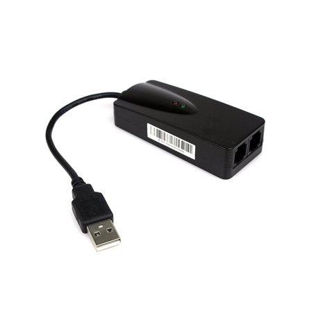 KALEA-INFORMATIQUE Adaptateur Fax Modem 56K sur Port USB avec Deux Prises RJ11. Chipset CONEXANT