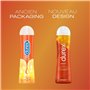 DUREX Lot de 2 Gels Lubrifiants Intimes - Gel De Massage 200ml - Gel Lubrifiant Hot Chauffant Stimulant 100ml
