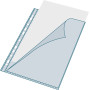 Exacompta - Réf. 5800E - Boîte de 100 pochettes perforées en Polypropylène lisse - Epaisseur 6/100ème - Ouverture haut et côté -
