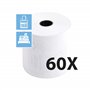 Exacompta - Réf. 40347E - Carton de 60 bobines pour tickets de caisse et carte bancaire - largeur 57 mm x diamètre 60 mm - mandr