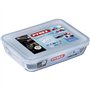 Boîte de conservation rectangulaire - PYREX - 1451004 - Verre borosilicate - Couvercle hermétique - 19 x 14 cm